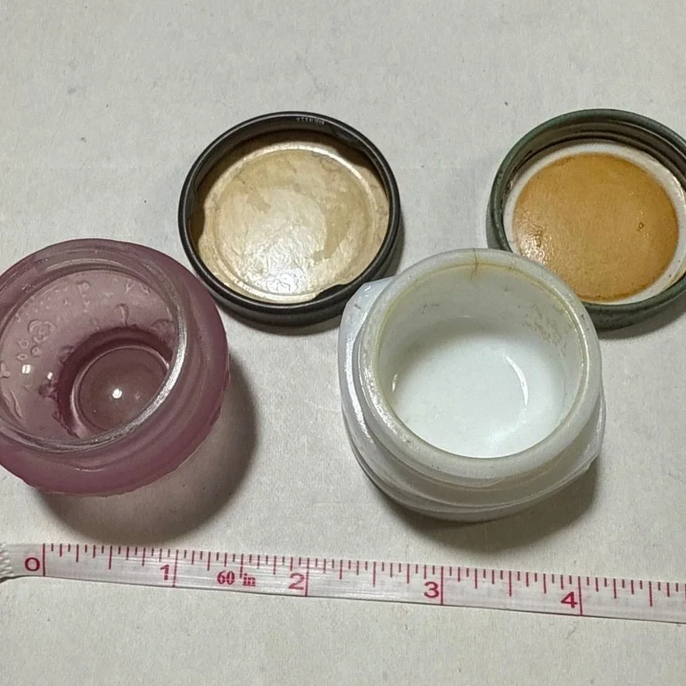 Vintage Avon Lilac Cream Container & Forever Spring Cream‎ Container Lot of 2